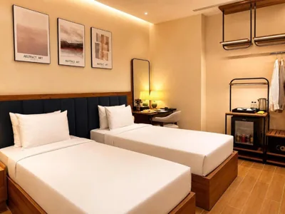 Garda 双床房（含免费 01 招牌鸡尾酒） — Happy Life Grand Hotel & Rooftop Skybar