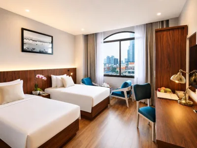 Lessini Premier 双床房（含免费 01 招牌鸡尾酒） — Happy Life Grand Hotel & Rooftop Skybar